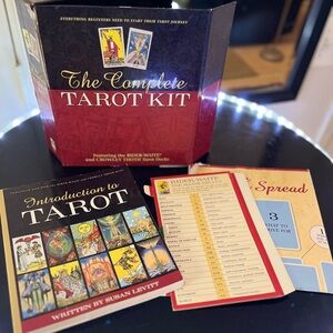 The Complete Tarot Kit Rider-Waite & Crowley Thoth Tarot Decks.